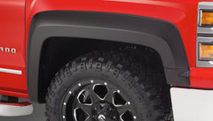 Bushwacker 40125-02 Black Extend-A-Fender Style Smooth Finish Front Fender Flares for 2019 Chevrolet Silverado 1500 LD, 2014-2018 Silverado 1500, 2015-2019 Silverado 2500 HD/3500 HD - Black Patch Performance - BUSH4012502