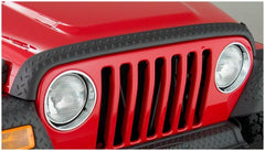 Bushwacker 14006 Black Trail Armor Hood Stone Guard for 1998-2006 Jeep Wrangler - Body Armor & Protection from Black Patch Performance