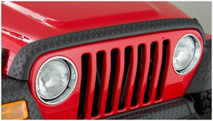 Bushwacker 14006 Black Trail Armor Hood Stone Guard for 1998-2006 Jeep Wrangler - Body Armor & Protection from Black Patch Performance