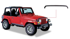 Bushwacker 14006 Black Trail Armor Hood Stone Guard for 1998-2006 Jeep Wrangler - Body Armor & Protection from Black Patch Performance