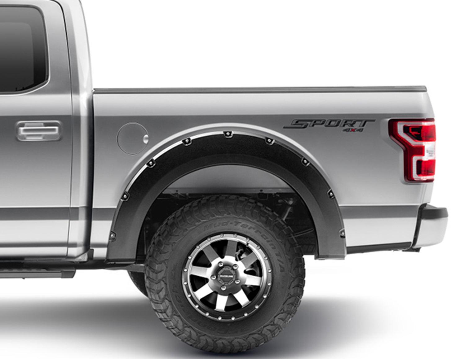 Bushwacker 20092-02 Black Pocket/Rivet Style Smooth Finish
