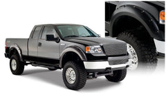 Bushwacker 20916-02 Black Pocket/Rivet Style Smooth Finish 4-Piece Fender Flare Set for 2004-2008 Ford F-150 - Body from Black Patch Performance