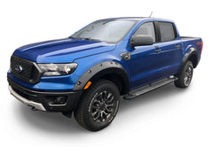 Bushwacker 20950-02 Black Pocket/Rivet Style Smooth Finish 4-Piece Fender Flare Set for 2019-2022 Ford Ranger - Body from Black Patch Performance