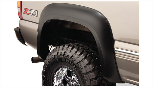 Bushwacker 40104-02 Black Extend-A-Fender Style Smooth Finish Rear Fender Flares with Extended Coverage for 99-06 Silverado/Sierra 1500; 99-04 2500; 01-06 1500 HD, 2500 HD, 3500; Fits 78/96 In. Bed - Body from Black Patch Performance