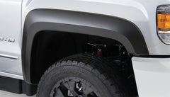 Bushwacker 40131-02 Black Extend-A-Fender Style Smooth Finish Front Fender Flares for 2015-2019 GMC Sierra 2500 HD/3500 HD - Body from Black Patch Performance