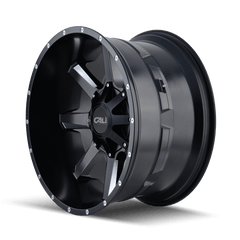 22x12 CALI OFF - ROAD BUSTED 8x6.5 8x170 Offset ( - 44) Center Bore (130.8) Style #9100 | 9100 - 22276M - Black Patch Performance - CALI910022276M