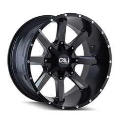 20x9 CALI OFF - ROAD BUSTED 5x5 5x5.5 Offset (0) Center Bore (87) Style #9100 | 9100 - 2952M - Black Patch Performance - CALI91002952M