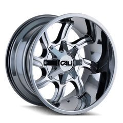 20x14 CALI OFF - ROAD TWISTED 6x135 6x5.5 Offset ( - 76) Center Bore (106) Style #9102 | 9102 - 2437C - Black Patch Performance - CALI91022437C