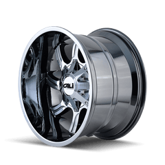 20x14 CALI OFF - ROAD TWISTED 8x180 Offset ( - 76) Center Bore (124.1) Style #9102 | 9102 - 2478C - Black Patch Performance - CALI91022478C