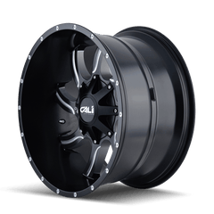 20x9 CALI OFF - ROAD TWISTED 8x180 Offset (18) Center Bore (124.1) Style #9102 | 9102 - 2978M18 - Black Patch Performance - CALI91022978M18