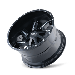 20x9 CALI OFF - ROAD TWISTED 8x180 Offset (18) Center Bore (124.1) Style #9102 | 9102 - 2978M18 - Black Patch Performance - CALI91022978M18