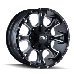 20x10 CALI OFF - ROAD ANARCHY 8x6.5 8x170 Offset ( - 19) Center Bore (130.8) Style #9103 | 9103 - 2176M - Black Patch Performance - CALI91032176M