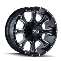20x12 CALI OFF - ROAD ANARCHY 8x6.5 8x170 Offset ( - 44) Center Bore (130.8) Style #9103 | 9103 - 2276M - Black Patch Performance - CALI91032276M