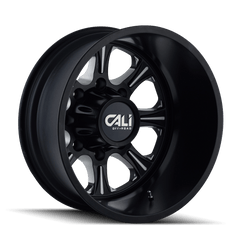 22x8.25 CALI OFF - ROAD BRUTAL 8x200 Offset (127) Center Bore (142) Style #9105 | 9105 - 22877BF - Black Patch Performance - CALI910522877BF