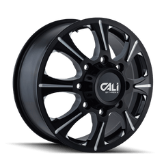 22x8.25 CALI OFF - ROAD BRUTAL 8x200 Offset (127) Center Bore (142) Style #9105 | 9105 - 22877BF - Black Patch Performance - CALI910522877BF