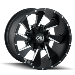 24x12 CALI OFF - ROAD DISTORTED 8x6.5 8x170 Offset ( - 44) Center Bore (130.8) Style #9106 | 9106 - 24276M - Black Patch Performance - CALI910624276M