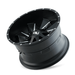 24x12 CALI OFF - ROAD DISTORTED 8x6.5 8x170 Offset ( - 44) Center Bore (130.8) Style #9106 | 9106 - 24276M - Black Patch Performance - CALI910624276M
