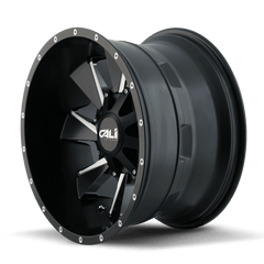 24x12 CALI OFF - ROAD DISTORTED 8x6.5 8x170 Offset ( - 44) Center Bore (130.8) Style #9106 | 9106 - 24276M - Black Patch Performance - CALI910624276M