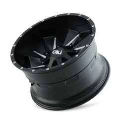 24x12 CALI OFF-ROAD DISTORTED 8x6.5 8x170 Offset (-44) Center Bore (130.8) Style 9106 | 9106-24276M - Black Patch Performance - CALI910624276M