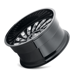 22x12 CALI OFF - ROAD SWITCHBACK 8x6.5 Offset ( - 51) Center Bore (130.8) Style #9108 | 9108 - 22281BM - Black Patch Performance - CALI910822281BM
