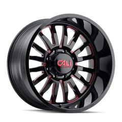 20x10 CALI OFF - ROAD SUMMIT 8x170 Offset ( - 25) Center Bore (125.2) Style #9110 | 9110 - 2170BTR - Black Patch Performance - CALI91102170BTR