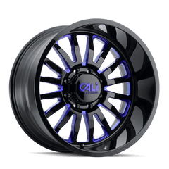 22x12 CALI OFF - ROAD SUMMIT 8x170 Offset ( - 51) Center Bore (125.2) Style #9110 | 9110 - 22270BTB - Black Patch Performance - CALI911022270BTB