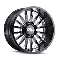 26x14 CALI OFF-ROAD SUMMIT 8x6.5 Offset (-76) Center Bore (125.2) Style 9110 | 9110-26481BM - Black Patch Performance - CALI911026481BM
