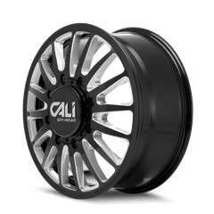 22x8.25 CALI OFF - ROAD SUMMIT DUALLY 8x6.5 Offset ( - 232) Center Bore (121.3) Style #9110D | 9110D - 22881BMR232 - Black Patch Performance - CALI9110D22881BMR232