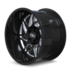 20x9 CALI OFF - ROAD GEMINI 6x135 Offset (0) Center Bore (87.1) Style #9112 | 9112 - 2936BM - Black Patch Performance - CALI91122936BM