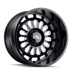 20x10 CALI OFF - ROAD PARADOX 8x170 Offset ( - 25) Center Bore (125.2) Style #9113 | 9113 - 2170BM - Black Patch Performance - CALI91132170BM