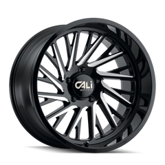24x14 CALI OFF-ROAD PURGE 6x5.5 Offset (-76) Center Bore (106) Style 9114 | 9114-24483BM - Black Patch Performance - CALI911424483BM