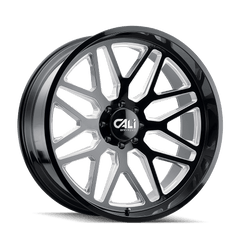 20x10 CALI OFF - ROAD INVADER 8x170 Offset ( - 25) Center Bore (125.2) Style #9115 | 9115 - 2170BM - Black Patch Performance - CALI91152170BM