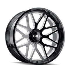 20x10 CALI OFF - ROAD INVADER 8x6.5 Offset ( - 25) Center Bore (125.2) Style #9115 | 9115 - 2181BM - Black Patch Performance - CALI91152181BM