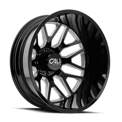 24x8.25 CALI OFF-ROAD INVADER DUALLY 8x200 Offset (115) Center Bore (142) Style 9115D | 9115D-24877BMF115 - Black Patch Performance - CALI9115D24877BMF115