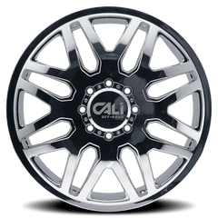 24x8.25 CALI OFF-ROAD INVADER DUALLY 8x200 Offset (115) Center Bore (142) Style 9115D | 9115D-24877CF115 - Black Patch Performance - CALI9115D24877CF115