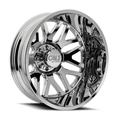 24x8.25 CALI OFF-ROAD INVADER DUALLY 8x200 Offset (-232) Center Bore (142) Style 9115D | 9115D-24877CR232 - Black Patch Performance - CALI9115D24877CR232