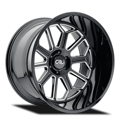 22x12 CALI OFF - ROAD AUBURN 6x5.5 Offset ( - 51) Center Bore (106) Style #9117 | 9117 - 22283BM - Black Patch Performance - CALI911722283BM