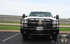 15-19 Chevrolet 2500/3500 Cattleman HD Pipe Series Bumper - Black Patch Performance - CATT2119PS