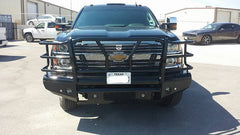 15-19 Chevrolet 2500/3500 Cattleman HD Pipe Series Bumper - Black Patch Performance - CATT2119PS