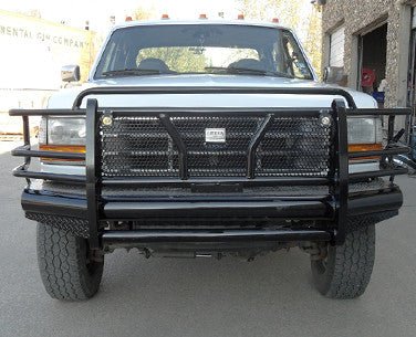 92-97 Ford F250/F350 Cattleman HD Pipe Series Bumper - Black Patch Performance - CATT2325P