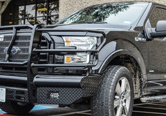15-17 Ford F150 Cattleman HD Pipe Series Bumper - Black Patch Performance - CATT2345P