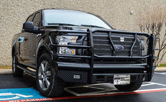15-17 Ford F150 Cattleman HD Pipe Series Bumper - Black Patch Performance - CATT2345P