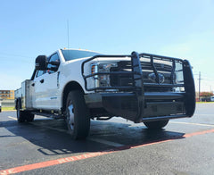 17-22 Ford F250/F350 Cattleman HD Pipe Series Bumper - Black Patch Performance - CATT2367P