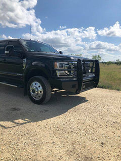 17-22 Ford F250/F350 Cattleman HD Pipe Series Bumper - Black Patch Performance - CATT2367P