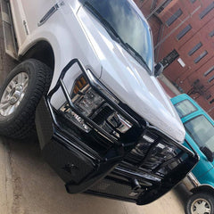 17-22 Ford F250/F350 Cattleman HD Receiver Series Bumper - Black Patch Performance - CATT2367PR