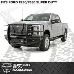 23-26 Ford F250/F350 Cattleman HD Receiver Series Bumper w/ Sensors - Black Patch Performance - CATT2370PRS