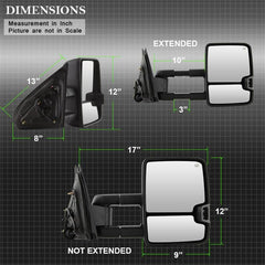 Chevrolet Door Mirror Set - Body from Black Patch Performance