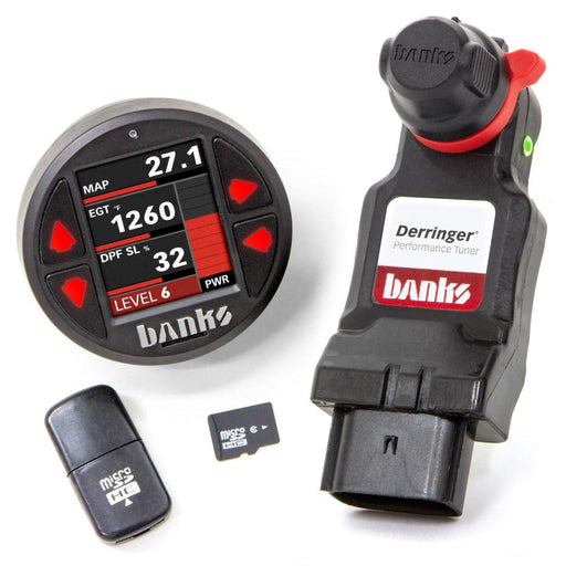 Derringer Tuner, w/DataMonster, with ActiveSafety, includes Banks iDash 1.8 DataMonster for 2011-2019 Ford F250/F350/F450/F550/Cab-and-Chassis 6.7L Power Stroke - Ignition from Black Patch Performance