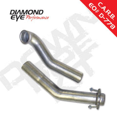 DEP Downpipe AL - Black Patch Performance - DIAM122004