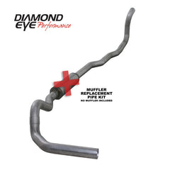 DEP Turbo Back Exhaust Kit AL - Black Patch Performance - DIAMK4211ARP